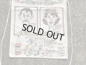 4つ目のジョークが描かれた50〜60’sヴィンテージコットンエプロン