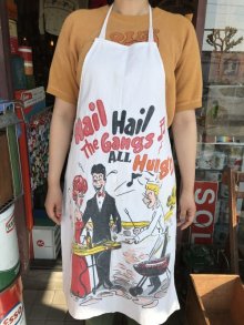 他の写真3: “Hail Hail The Gangs All Hungry” Cotton BBQ Apron　バーベキュー　ビンテージ　エプロン　コットン　50年代