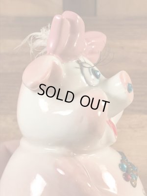 クレイス社製の豚の60年代ビンテージ貯金箱