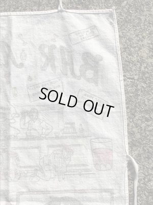 4つ目のジョークが描かれた50〜60’sヴィンテージコットンエプロン