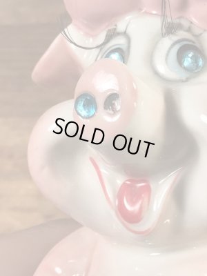 クレイス社製の豚の60年代ビンテージ貯金箱