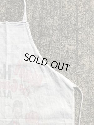 コットン製の染み込みプリントの50’sヴィンテージBBQエプロン