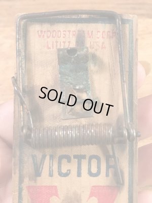 ヴィクターの木製の70年代ビンテージネズミ捕り