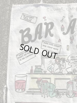 4つ目のドランクマンの50〜60年代ビンテージバーエプロン