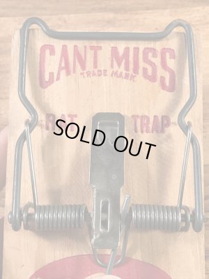 キャントミスの木製の70年代ビンテージネズミ捕り