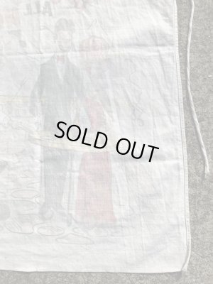 コットン製の染み込みプリントの50’sヴィンテージBBQエプロン