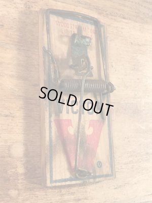 ヴィクターの木製の70年代ビンテージネズミ捕り