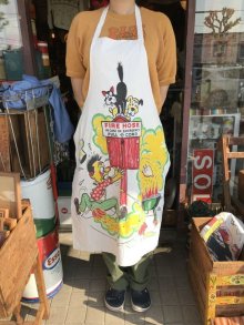 他の写真3: “Fire Hose In Case Of Emergency Pull Cord” Cotton BBQ Apron　ジョーク　ビンテージ　エプロン　ジッパー　50〜60年代