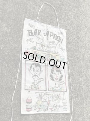 4つ目のジョークが描かれた50〜60’sヴィンテージコットンエプロン