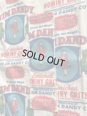 アドバタイジング物のジムダンディの60〜70年代ビンテージ総柄エプロン