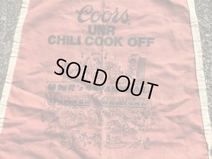 クアーズのイベント“チリクックオフ”の80年代ビンテージエプロン