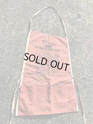 Coorsのイベント“Chili Cook Off”の80’sヴィンテージキッチンエプロン