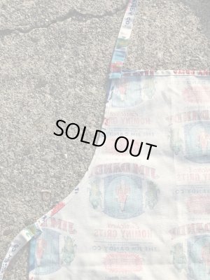 アドバタイジング物のジムダンディの60〜70年代ビンテージ総柄エプロン