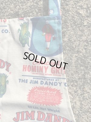 アドバタイジング物のジムダンディの60〜70年代ビンテージ総柄エプロン