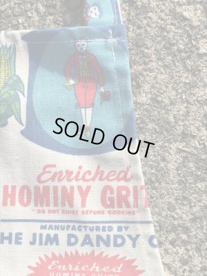 アドバタイジング物のジムダンディの60〜70年代ビンテージ総柄エプロン