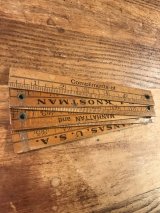 E.L. Knostman Clothing Advertising Folding Ruler　クロージングストア　ビンテージ　ルーラー　折りたたみ式定規　40年代