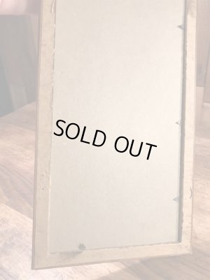 ガラスの額縁にクラフトチーズの広告が入った40年代ビンテージ壁掛け