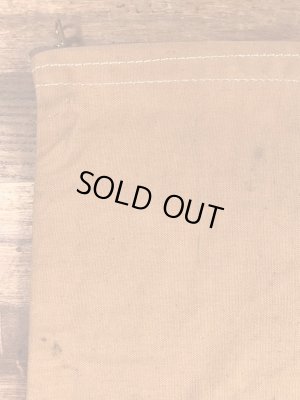 ダック生地のTalonのジッパーが付いた50〜60'sヴィンテージ袋