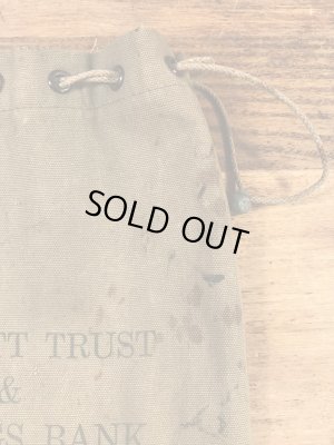 銀行の企業物の50’s〜ヴィンテージマネー袋