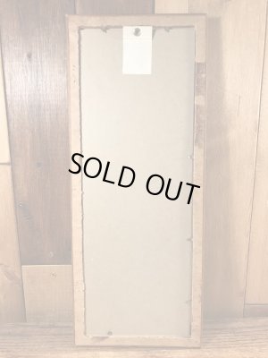 木製の額縁にクラフトチーズの広告が入った40’sヴィンテージ壁掛け