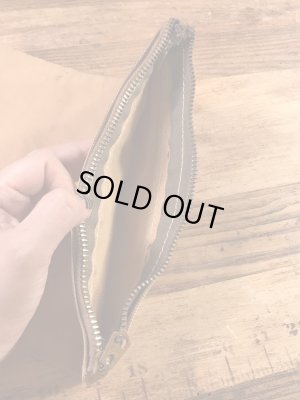 ダック生地のタロンのジッパーが付いた50〜60年代ビンテージマネーバッグ