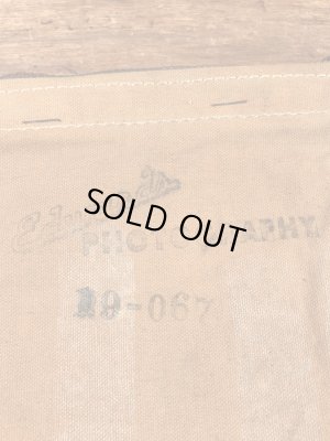 ダック生地のタロンのジッパーが付いた50〜60年代ビンテージマネーバッグ