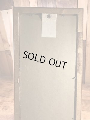 木製の額縁にクラフトチーズの広告が入った40’sヴィンテージ壁掛け