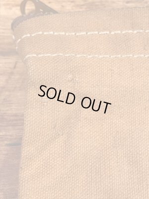 ダック生地のTalonのジッパーが付いた50〜60'sヴィンテージ袋