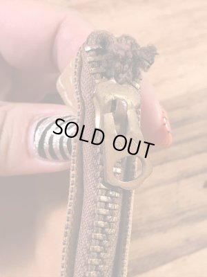 ダック生地のTalonのジッパーが付いた50〜60'sヴィンテージ袋