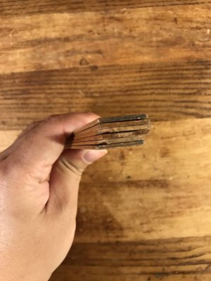 洋服屋の企業物の40’sヴィンテージ折り畳み式定規