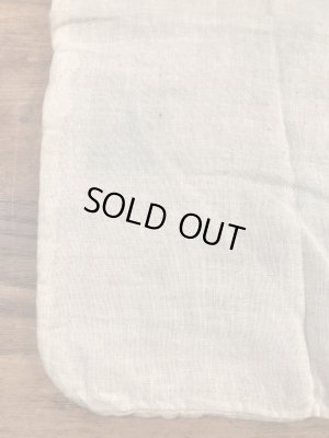 アドバタイジング物のコットン製の40年代〜ビンテージソルトバッグ