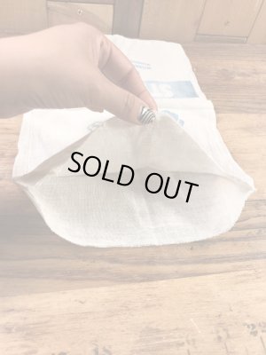 アドバタイジング物のコットン製の40年代〜ビンテージソルトバッグ