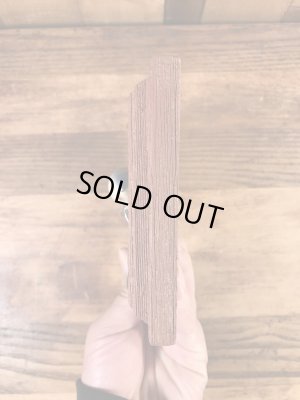 ルアーのポッパーが額縁に付いている50年代〜ビンテージ壁掛け