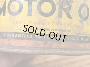 PennzoilのTin製の50’sヴィンテージオイル缶