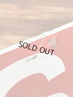 ソールドと書かれた両面プリントの70年代〜ビンテージ看板