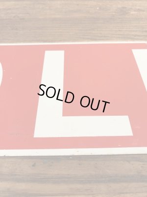 ソールドと書かれた両面プリントの70年代〜ビンテージ看板