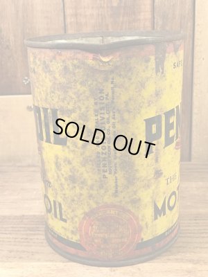 PennzoilのTin製の50’sヴィンテージオイル缶