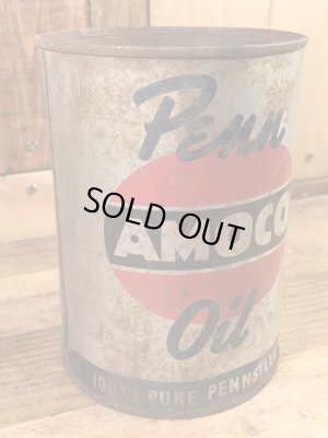 アモコのオイルが入っていた50年代ビンテージブリキ缶