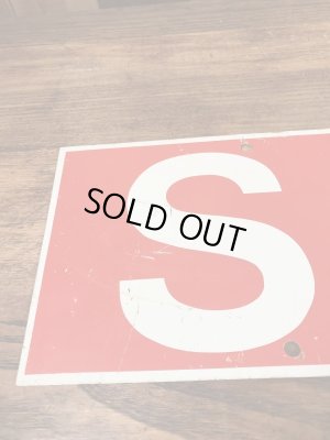 ソールドと書かれた両面プリントの70年代〜ビンテージ看板