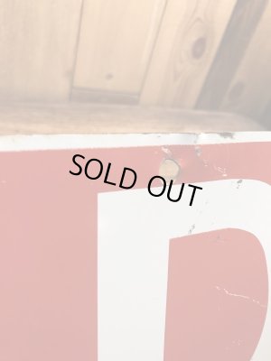 ソールドと書かれた両面プリントの70年代〜ビンテージ看板