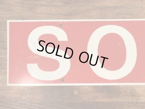 ソールドと書かれた両面プリントの70年代〜ビンテージ看板