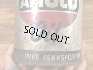 Amoco OilのTin製の50’sヴィンテージオイル缶