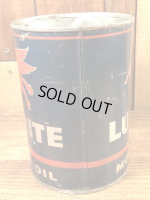MobilのLubrite Motor Oilの50’sヴィンテージブリキ缶