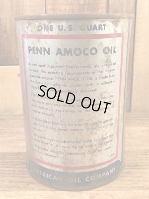 Amoco OilのTin製の50’sヴィンテージオイル缶