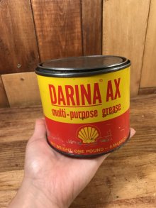 他の写真3: Shell Darina AX Multi Purpose Grease Tin Can　シェル　ビンテージ　グリス缶　ブリキ缶　60年代