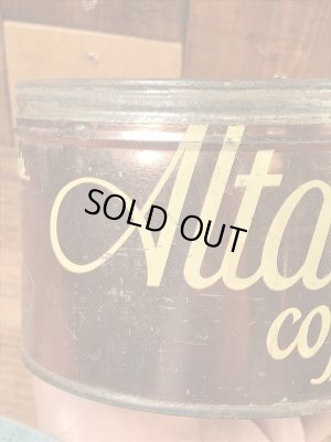アルタコーヒーのブリキ製の50年代ビンテージコーヒー缶
