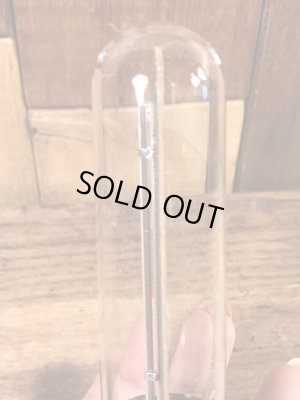 企業物のガラスドームに入った50年代〜ビンテージ湿度計