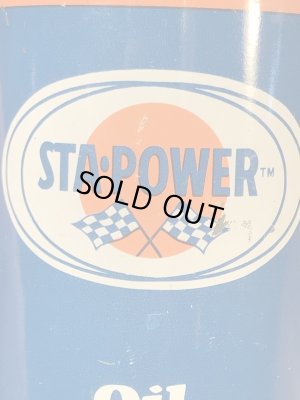 Sta Powerのチェッカーズフラッグが書かれた60’sヴィンテージオイル缶