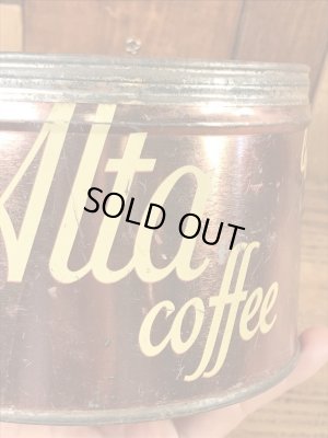 Alta Coffeeのコーヒーが入っていた50’sヴィンテージTin缶