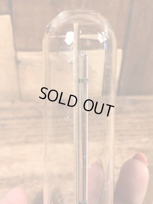 企業物のガラスドームに入った50年代〜ビンテージ湿度計